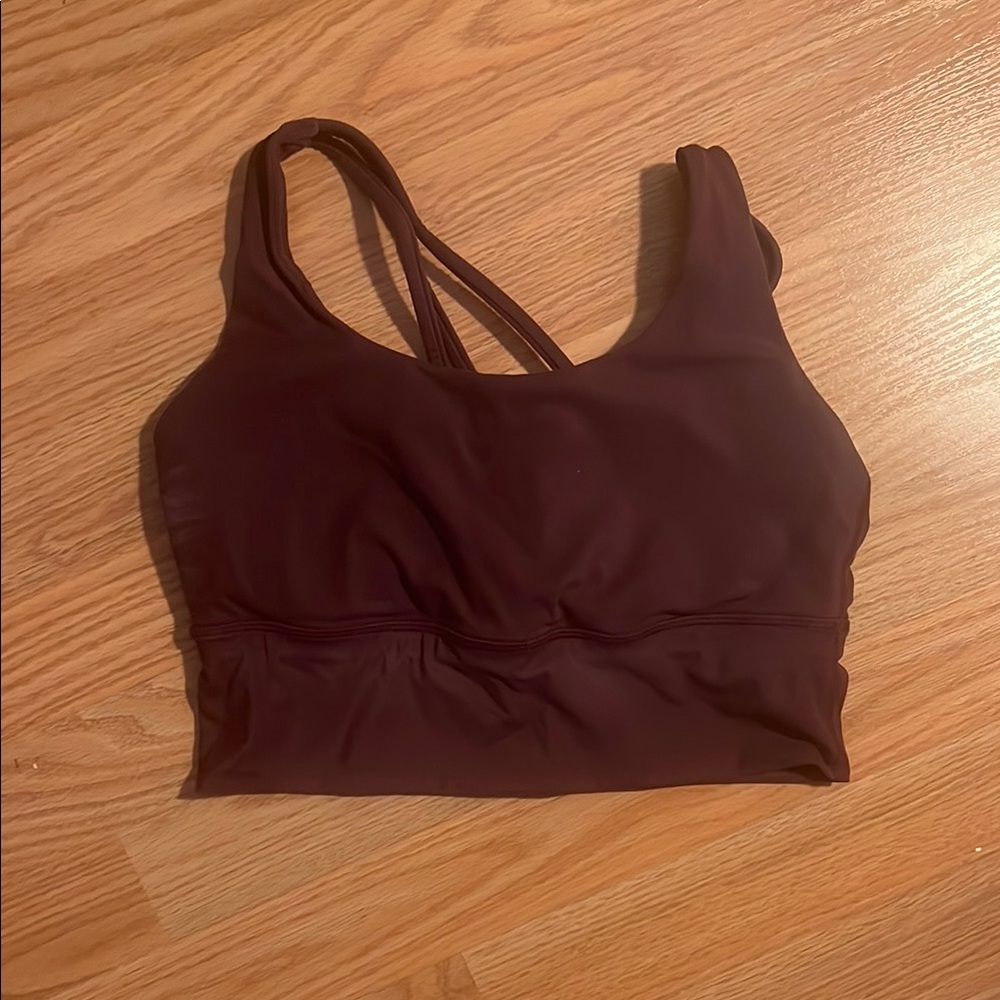CRZYoga Women's Maroon Sports Bra